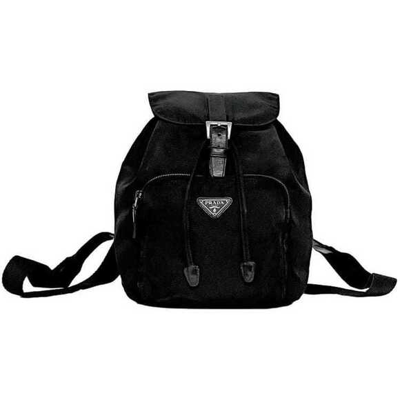 PRADA Black Leather Backpack - Picture 1 of 11